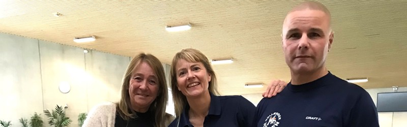 Camilla, Christina og Michael, der alle arbejder i Dragør Svømmehal.